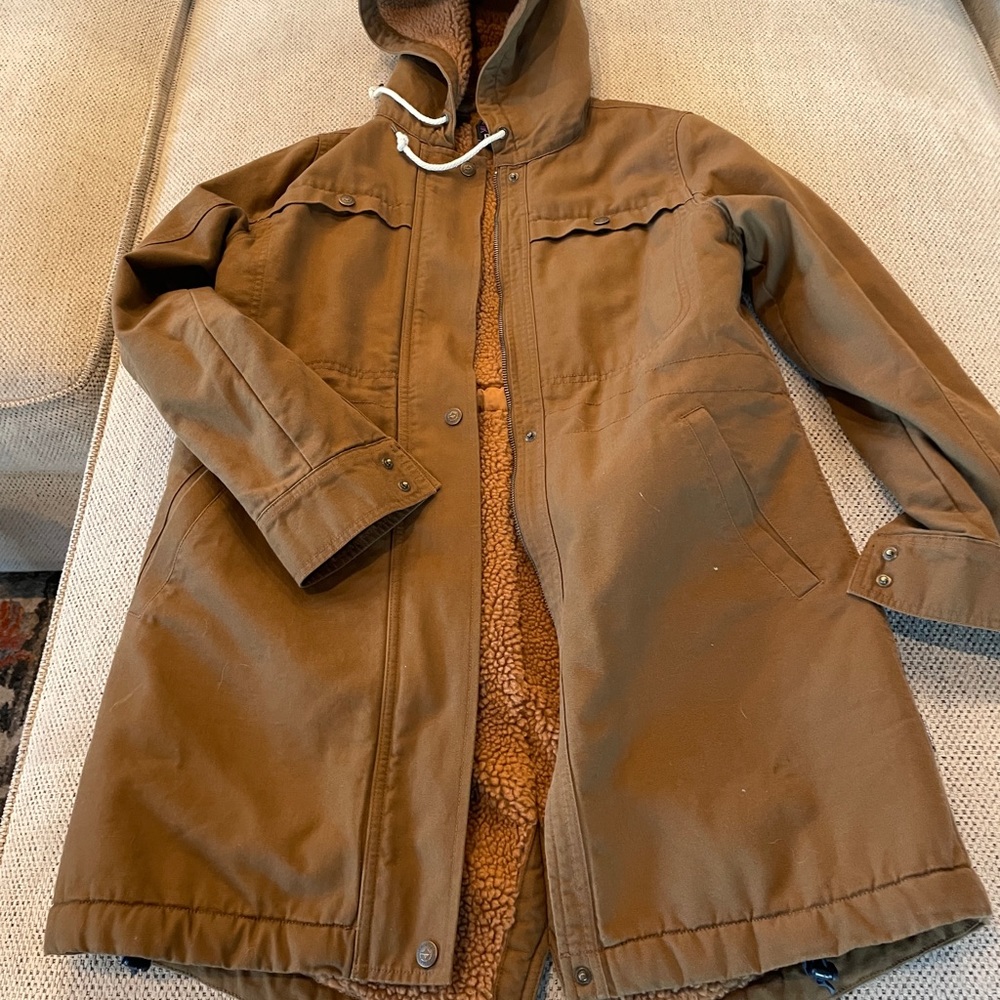 Patagonia fleece lined canvas jacket